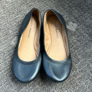 Lucky Brand Ballet Emmie Flats Black Size 7